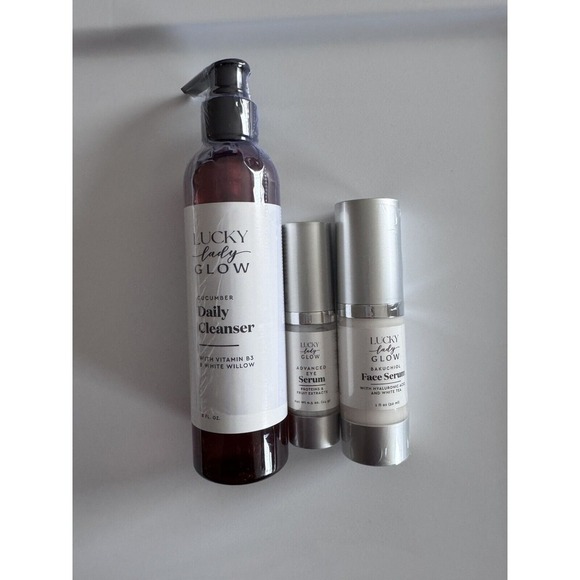 Lucky Brand Other - Lucky Lady Glow Anti Aging Skin Care Set. (3)Face Serum & Moisturizer New Sealed